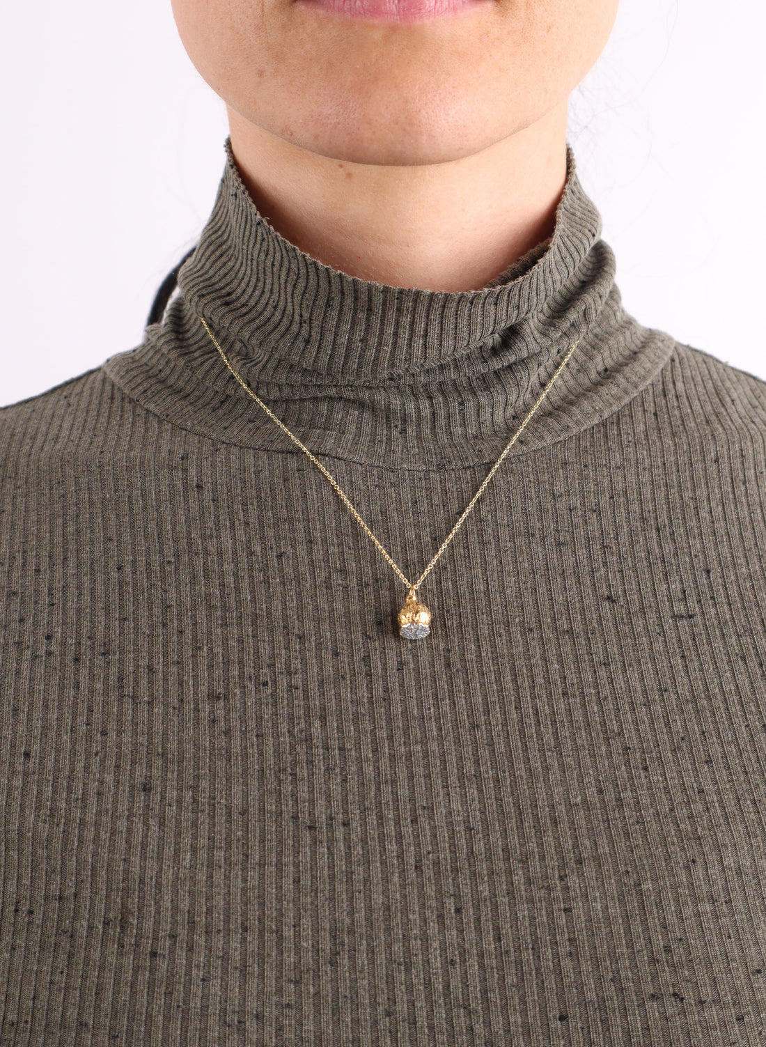 ANZAC Poppy Necklace - Gold Plate and Stirling Silver