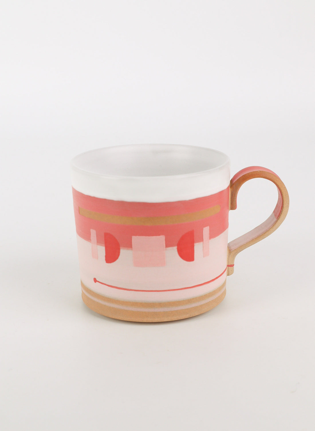 Magenta Geometric Decor Mug