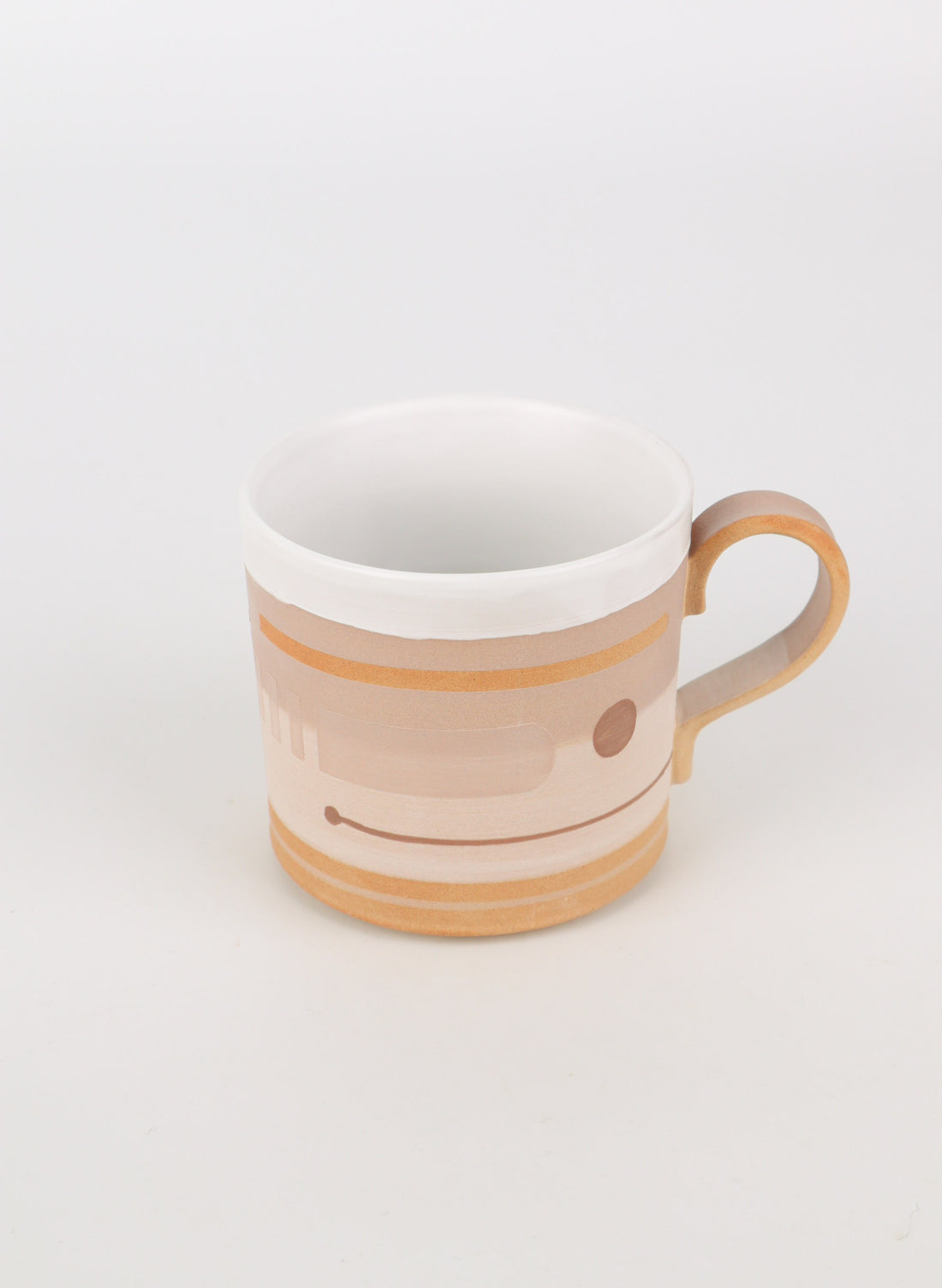 Brike Red Geometric Decor Mug