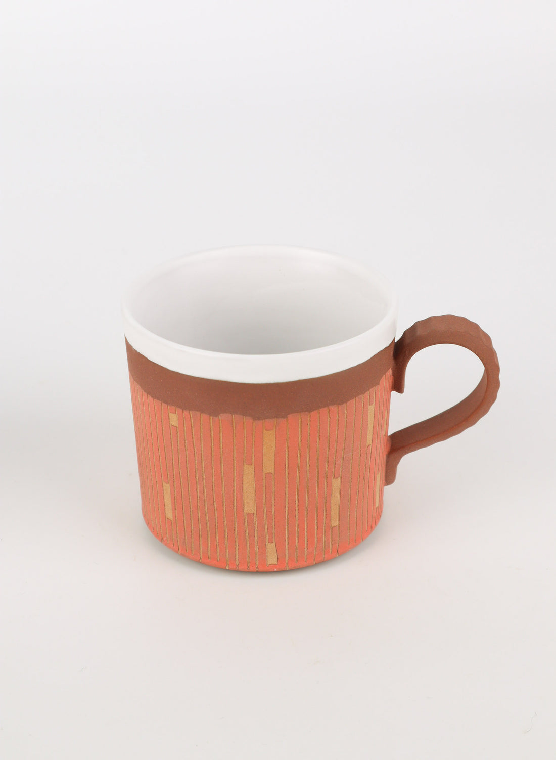 Red Line Carved Mug