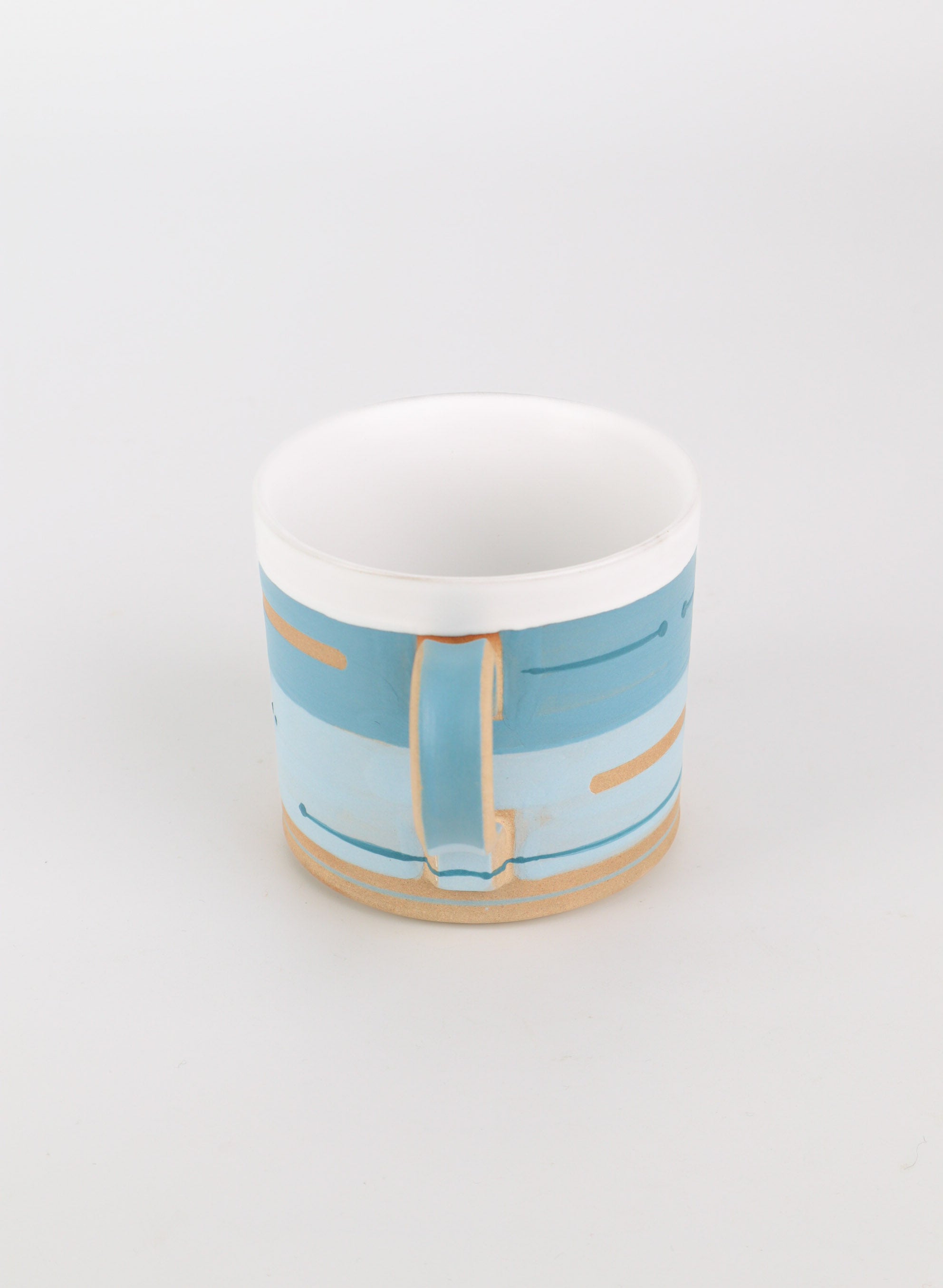 Blue Geometric Decor Mug