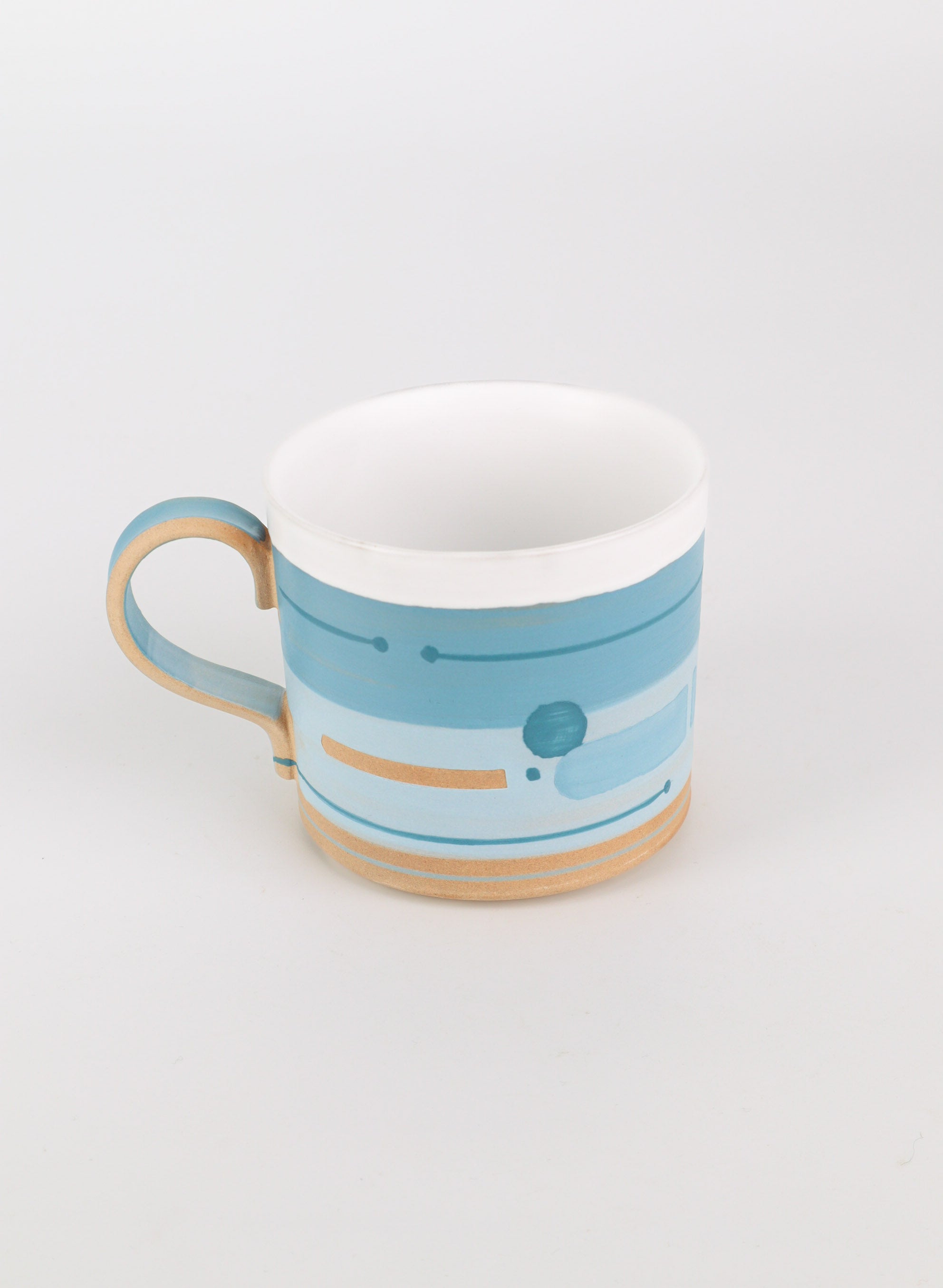 Blue Geometric Decor Mug