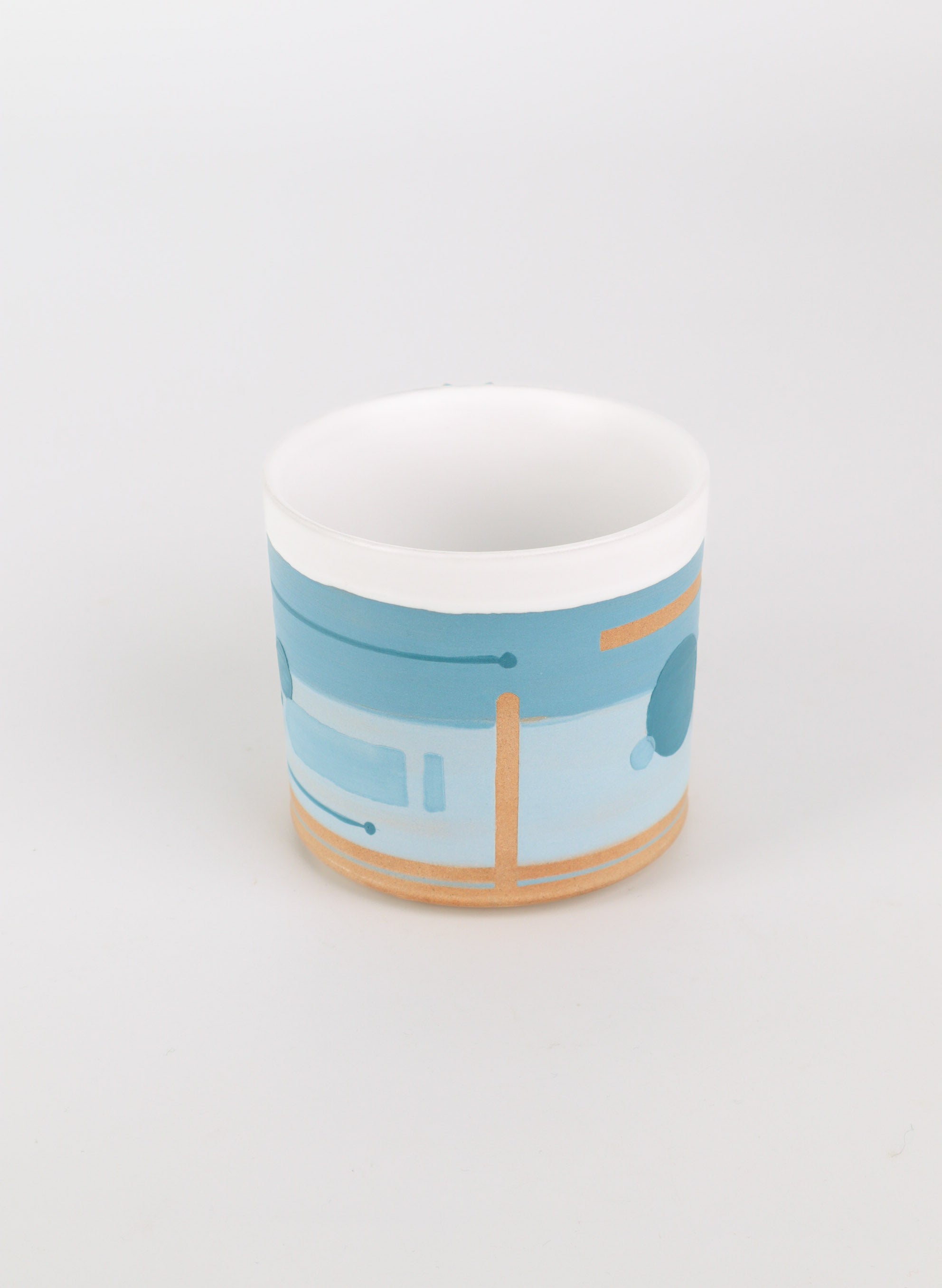 Blue Geometric Decor Mug