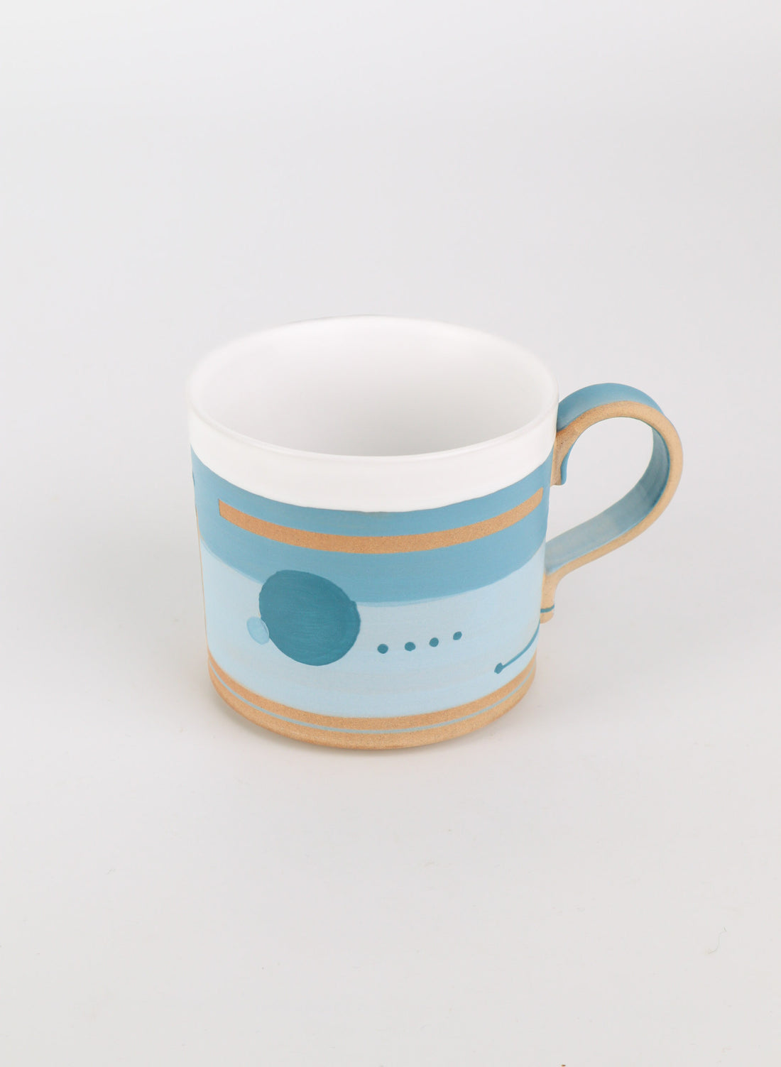 Blue Geometric Decor Mug