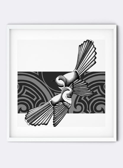 Interwoven Embrace - Embossed Giclée Print