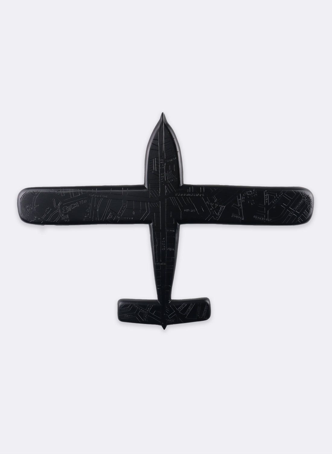 Large Black Spitfire Resin Plane - Auckland