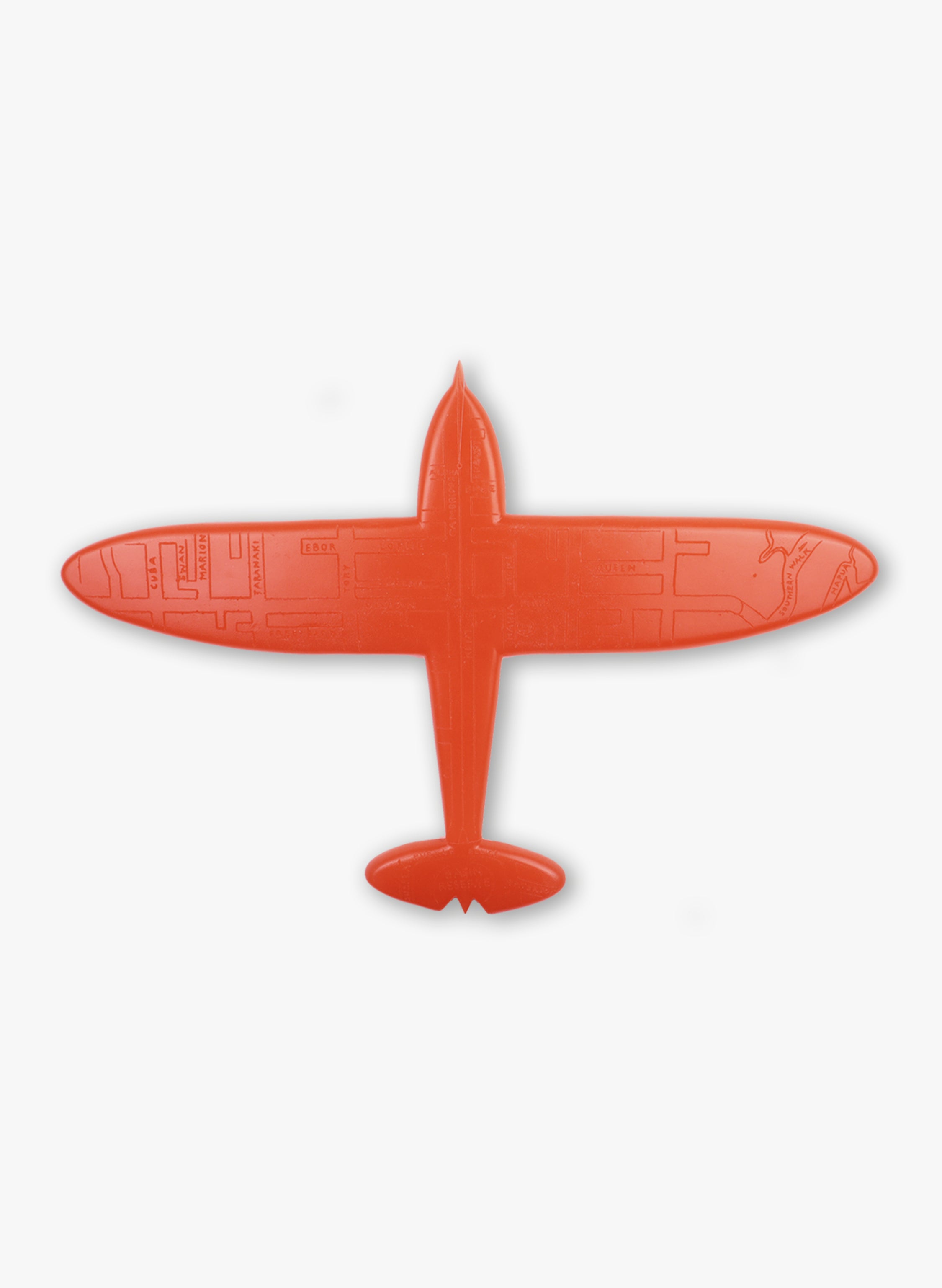 Large Wellington Resin Plane - Orange