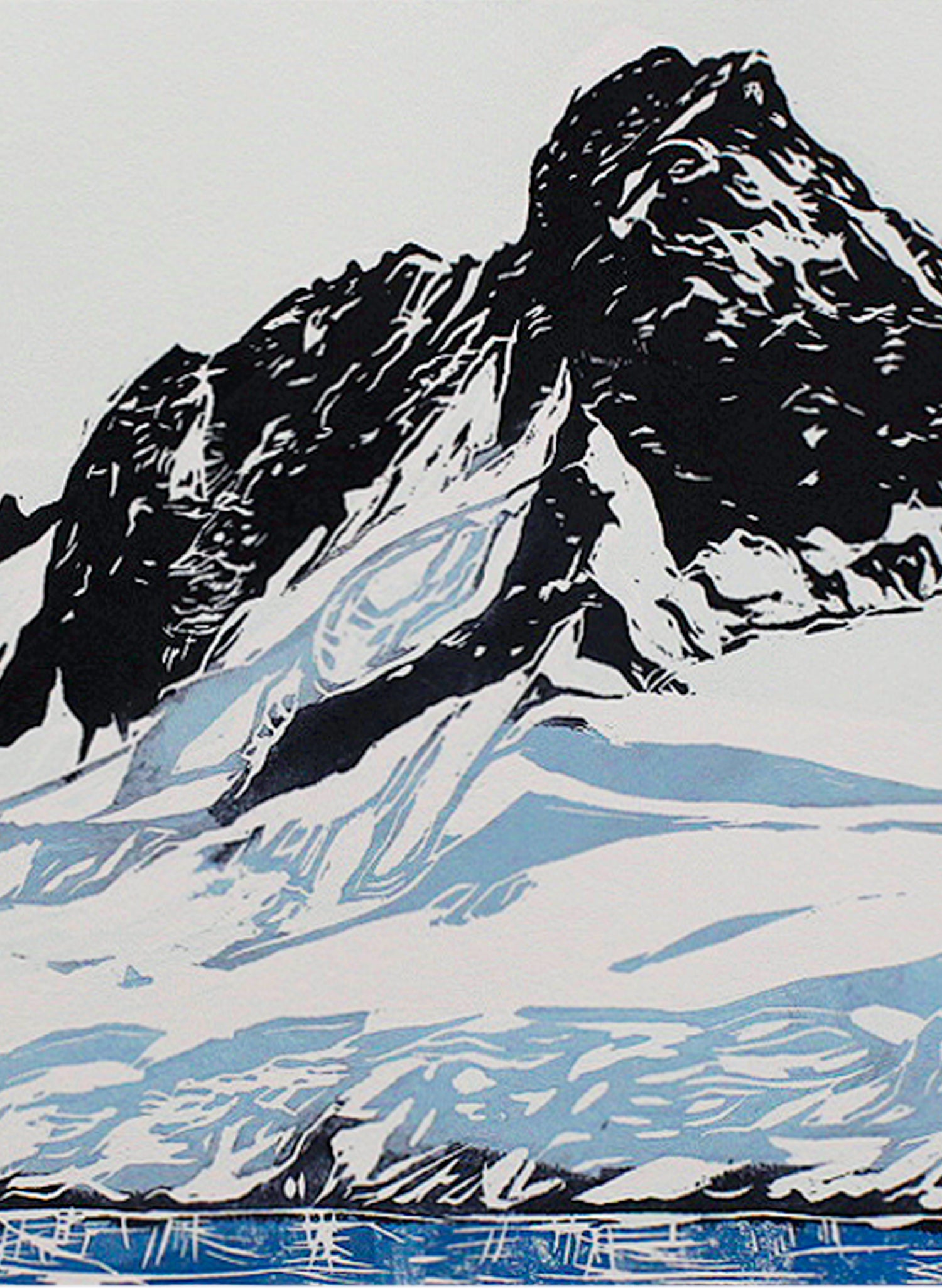 Antarctica No.4 - Woodblock Print