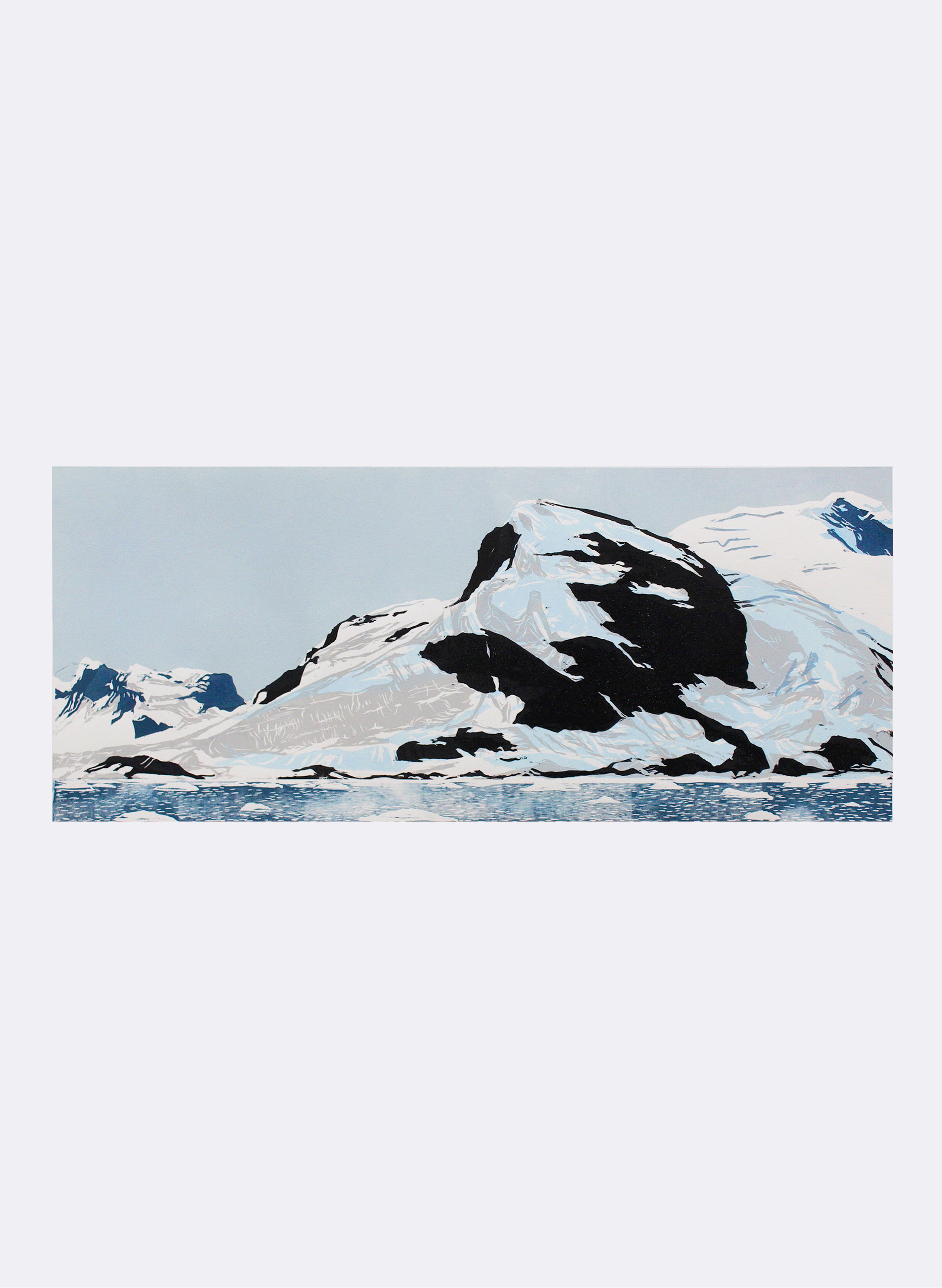 Antarctica No.6 - Woodblock Print