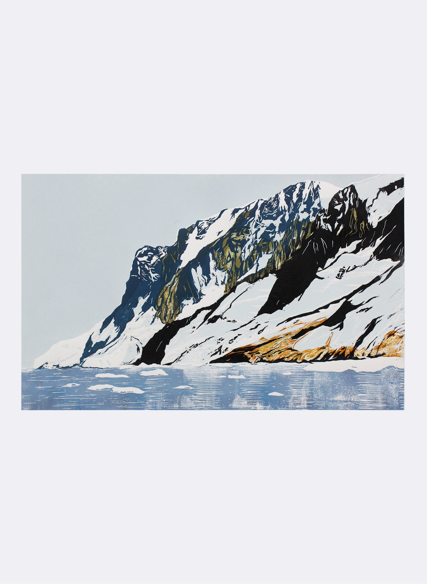 Antarctica No.3 - Woodblock Print