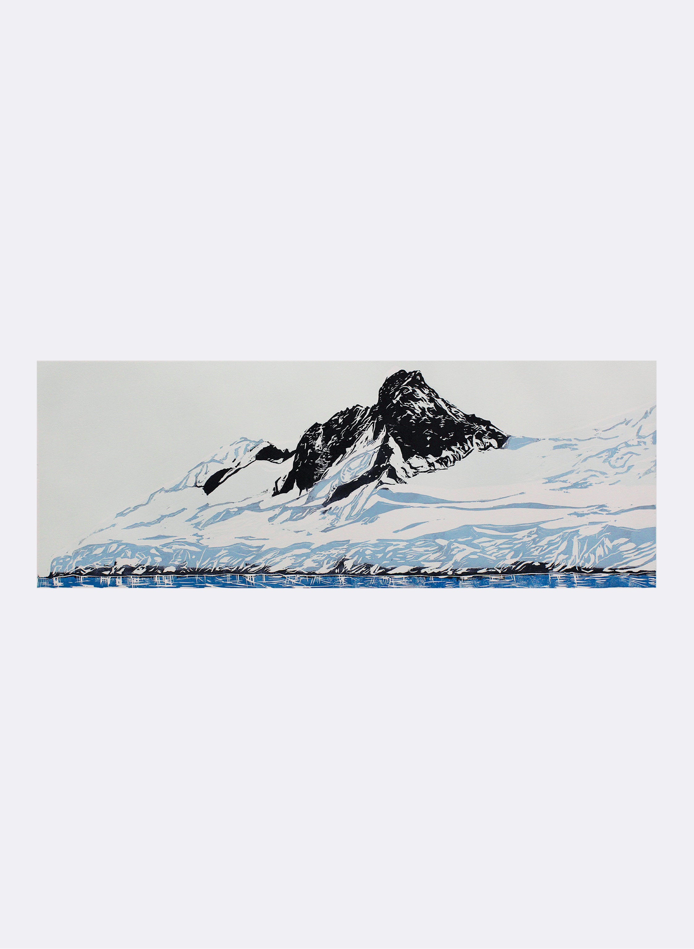 Antarctica No.4 - Woodblock Print