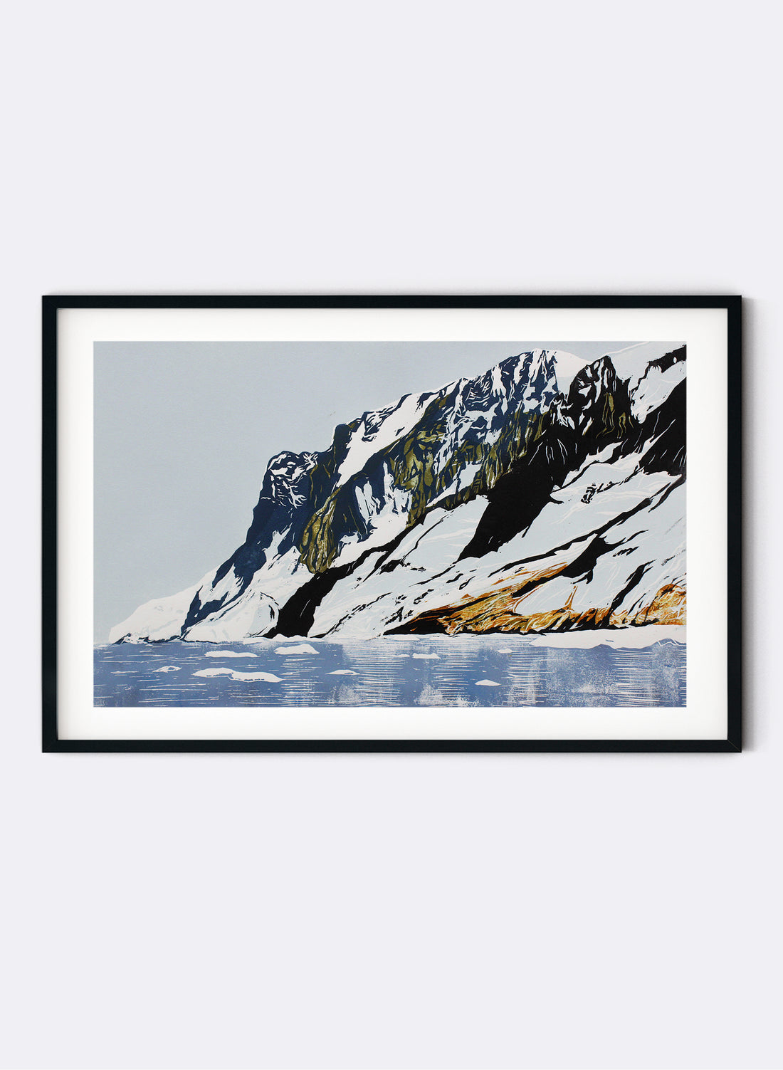 Antarctica No.3 - Woodblock Print