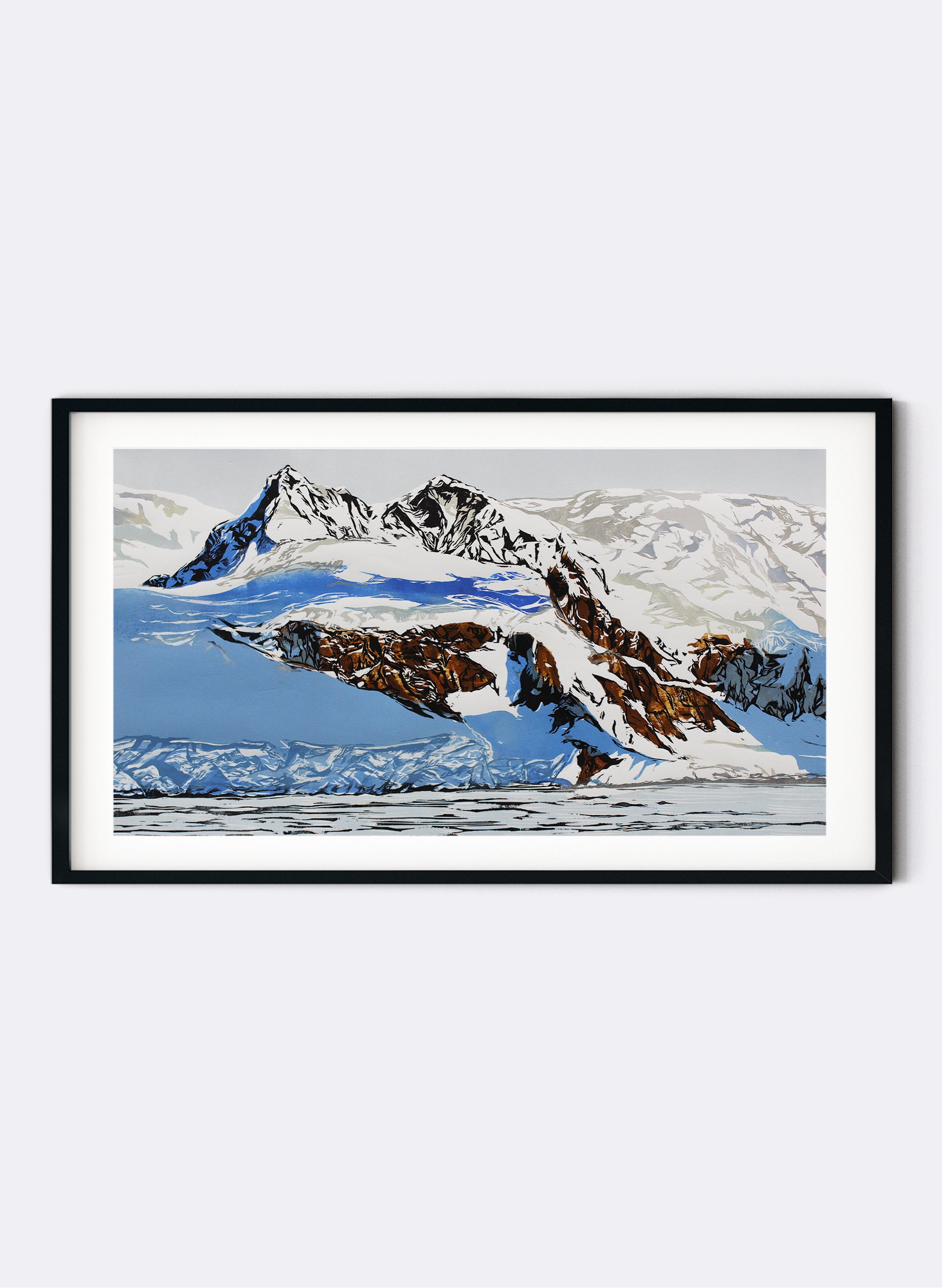 Antarctica Brown Bluff | Large - Woodblock Print
