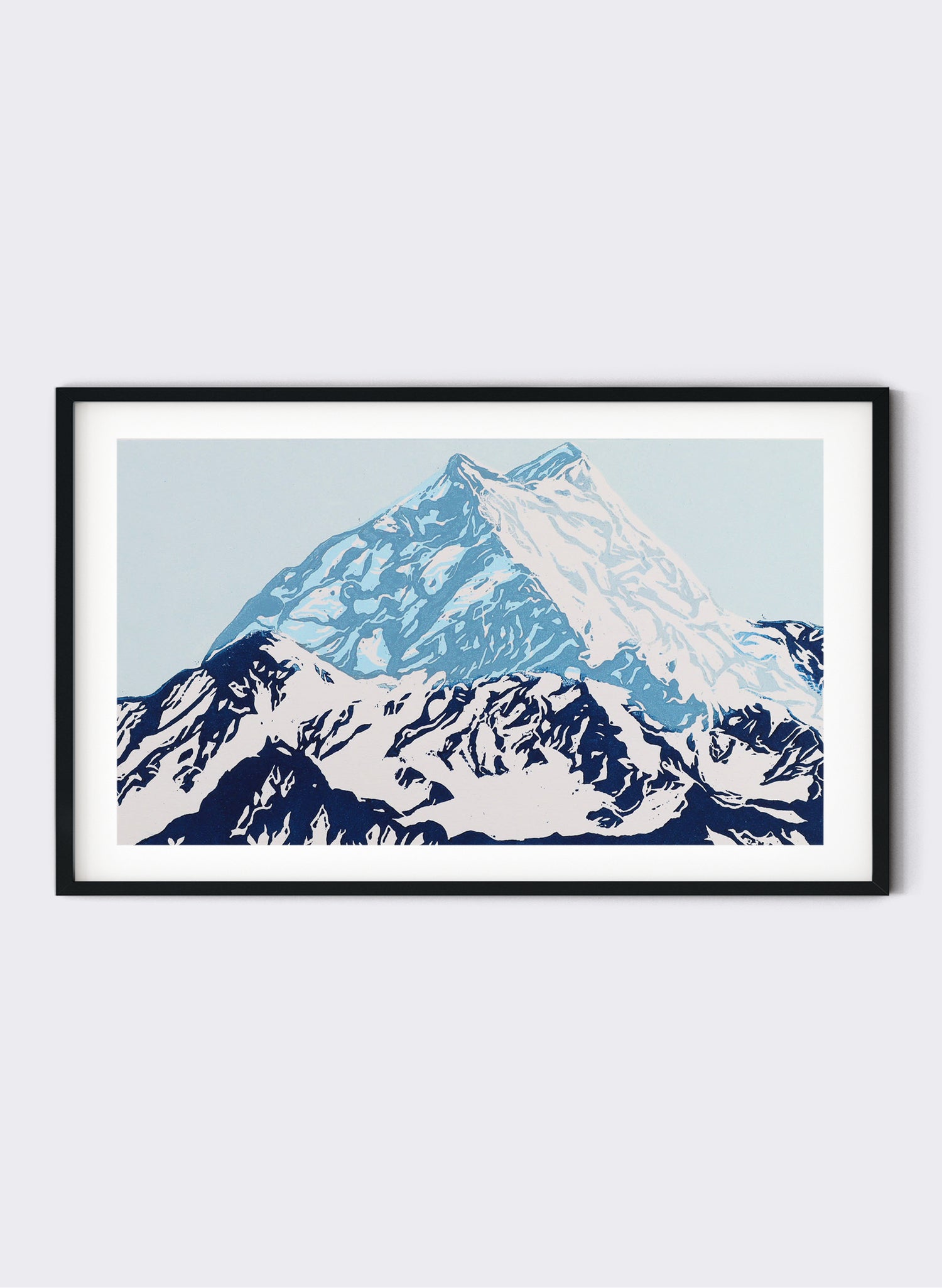 Aoraki - Woodblock Print