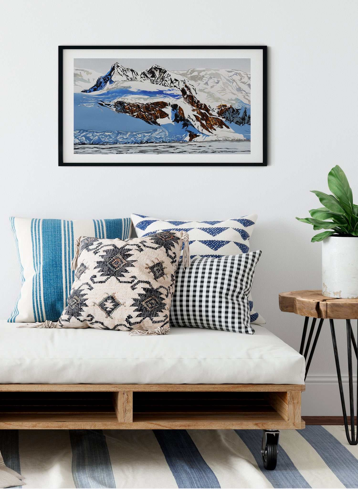 Antarctica Brown Bluff | Large - Woodblock Print