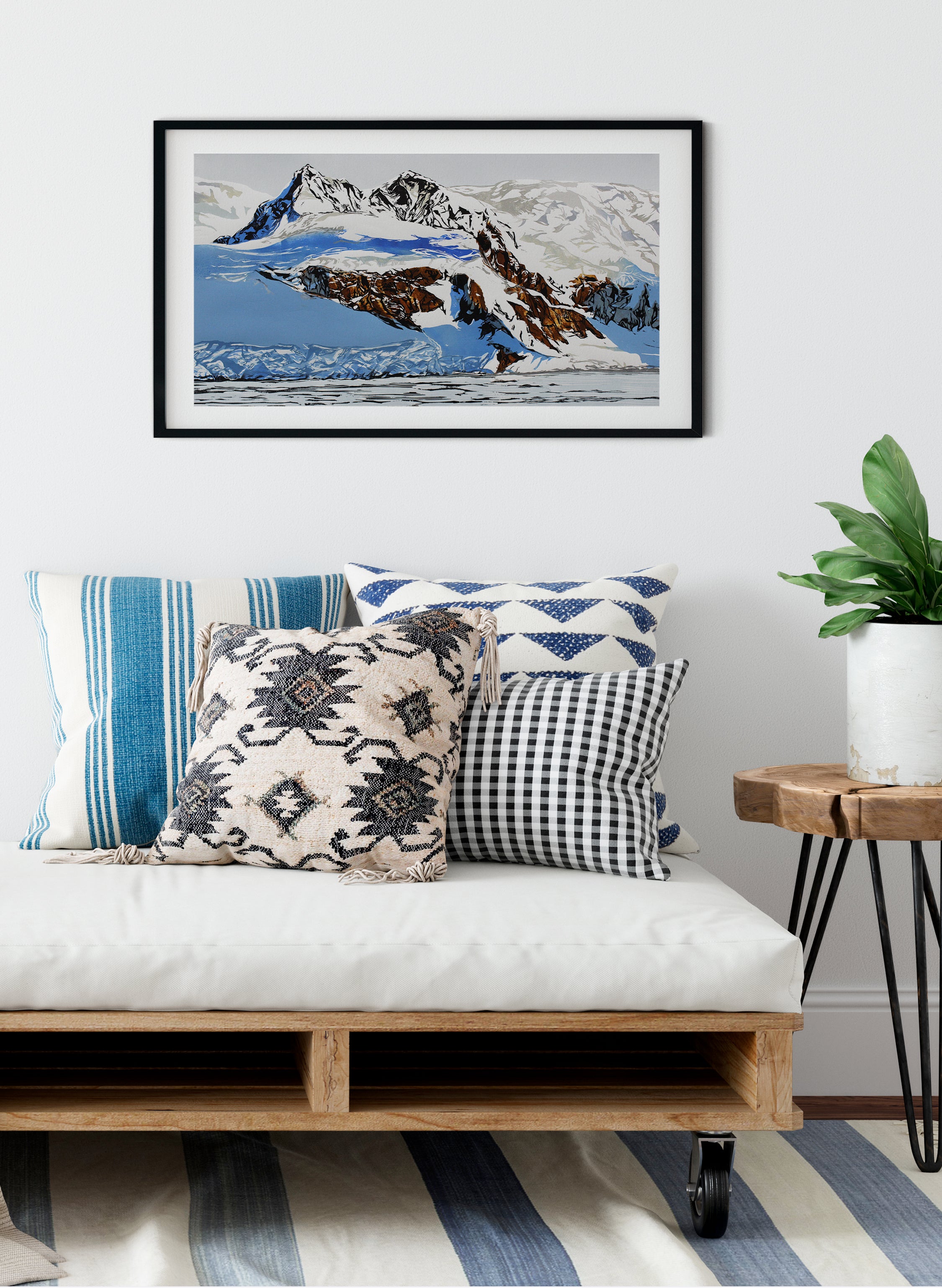 Antarctica Brown Bluff | Large - Woodblock Print