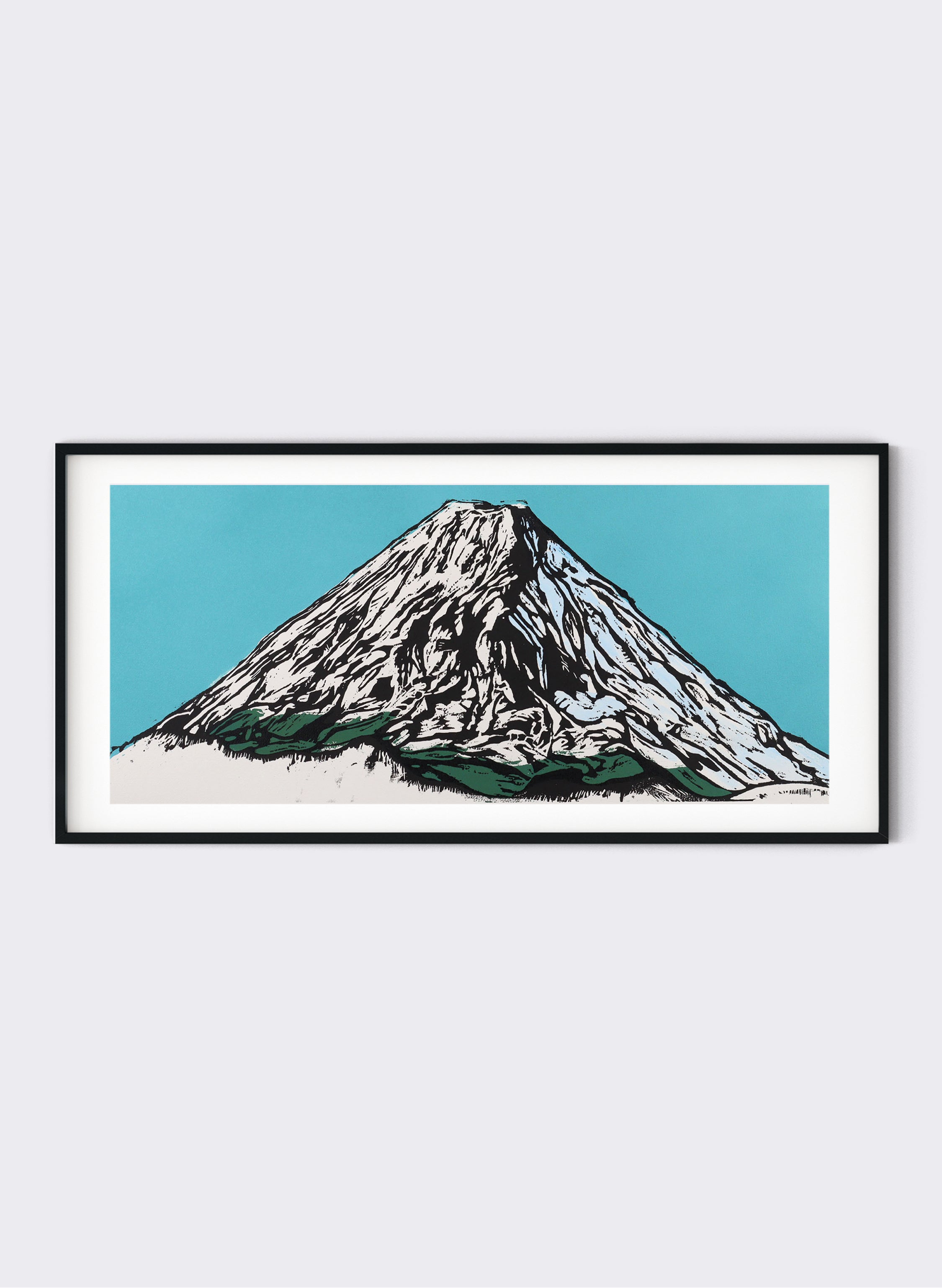 Mount Ngauruhoe - Woodblock Print