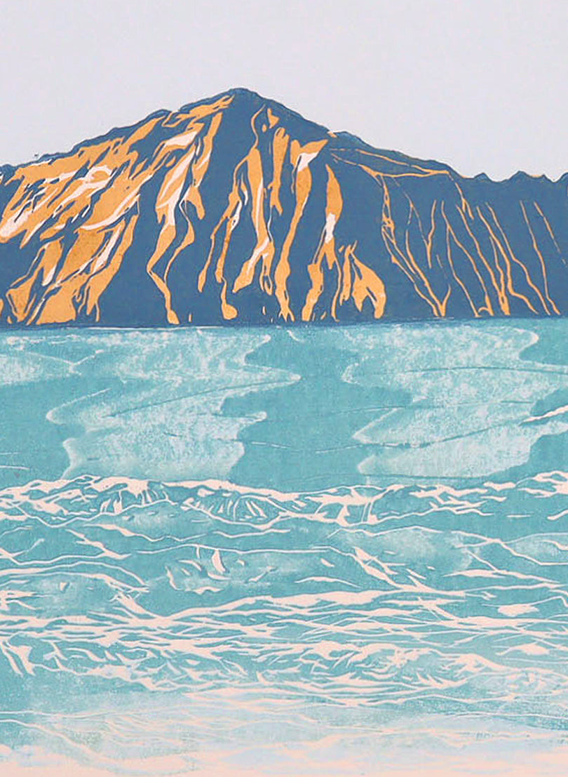 Bare Island | Medium - Woodblock Print
