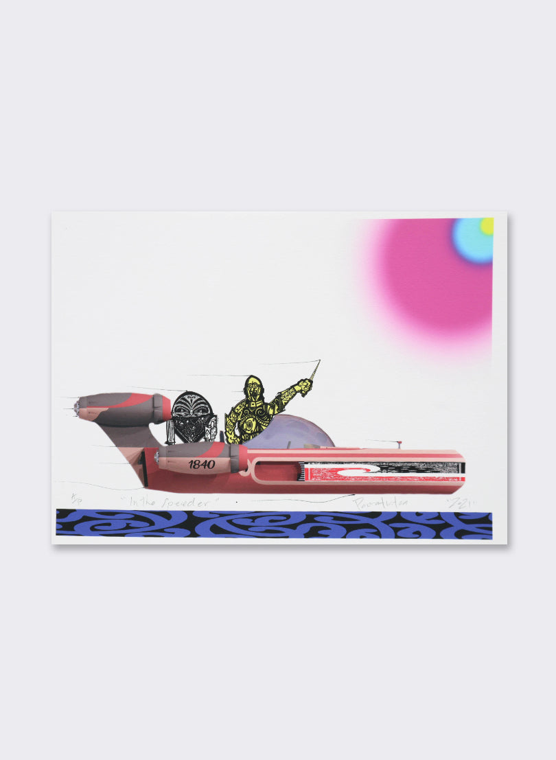 In the Speeder- Digital Print