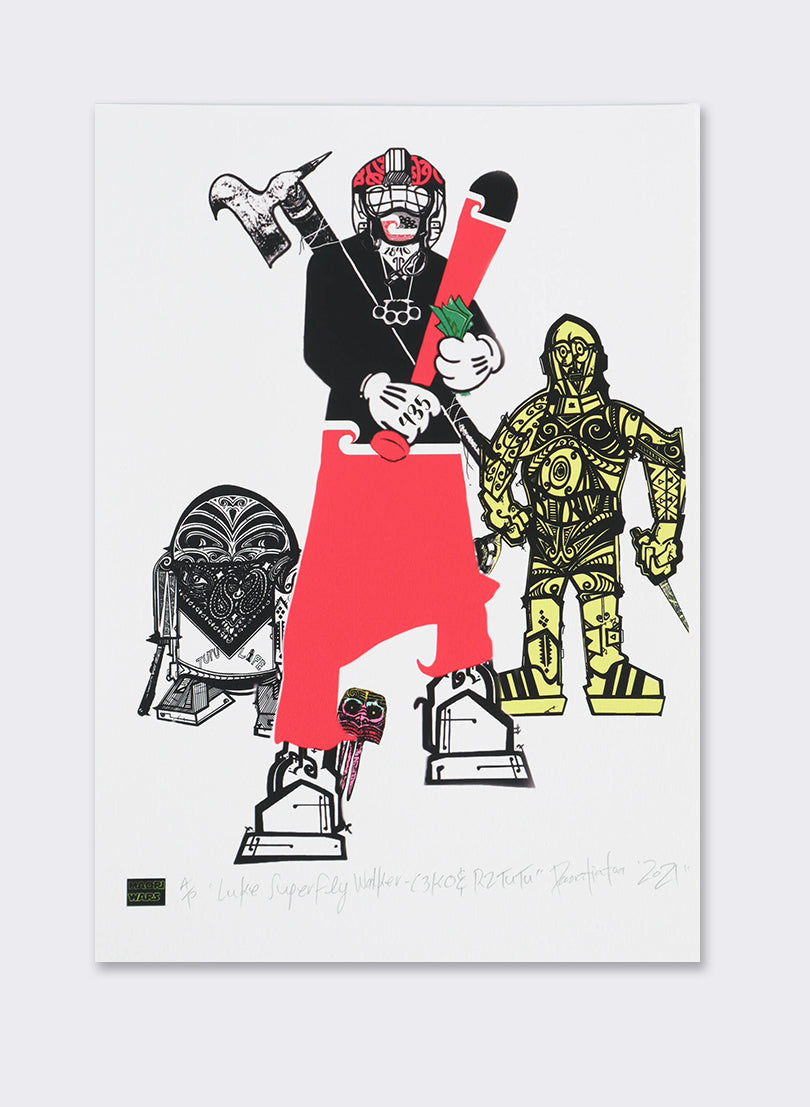 Luke Superfly Walker C3KO &amp; R2TuTu - Digital Print