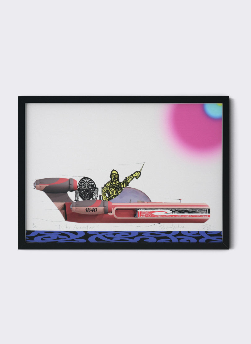 In the Speeder- Digital Print