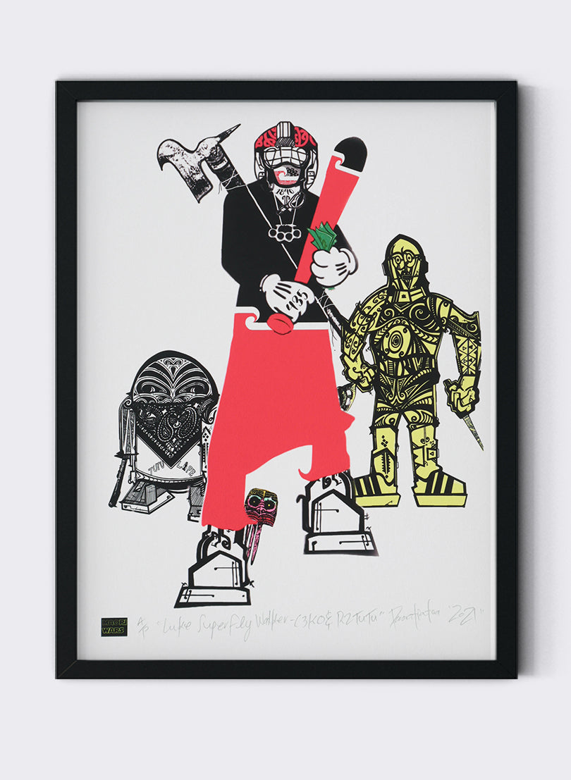 Luke Superfly Walker C3KO &amp; R2TuTu - Digital Print