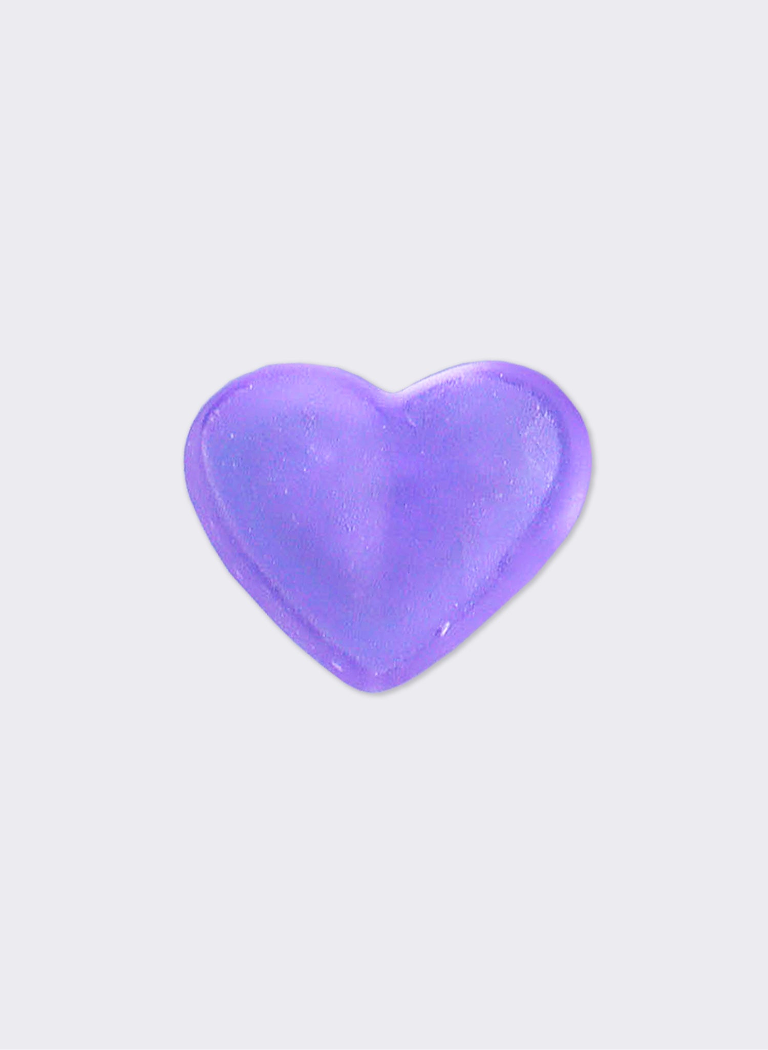 Small Cast Glass Heart Lolly
