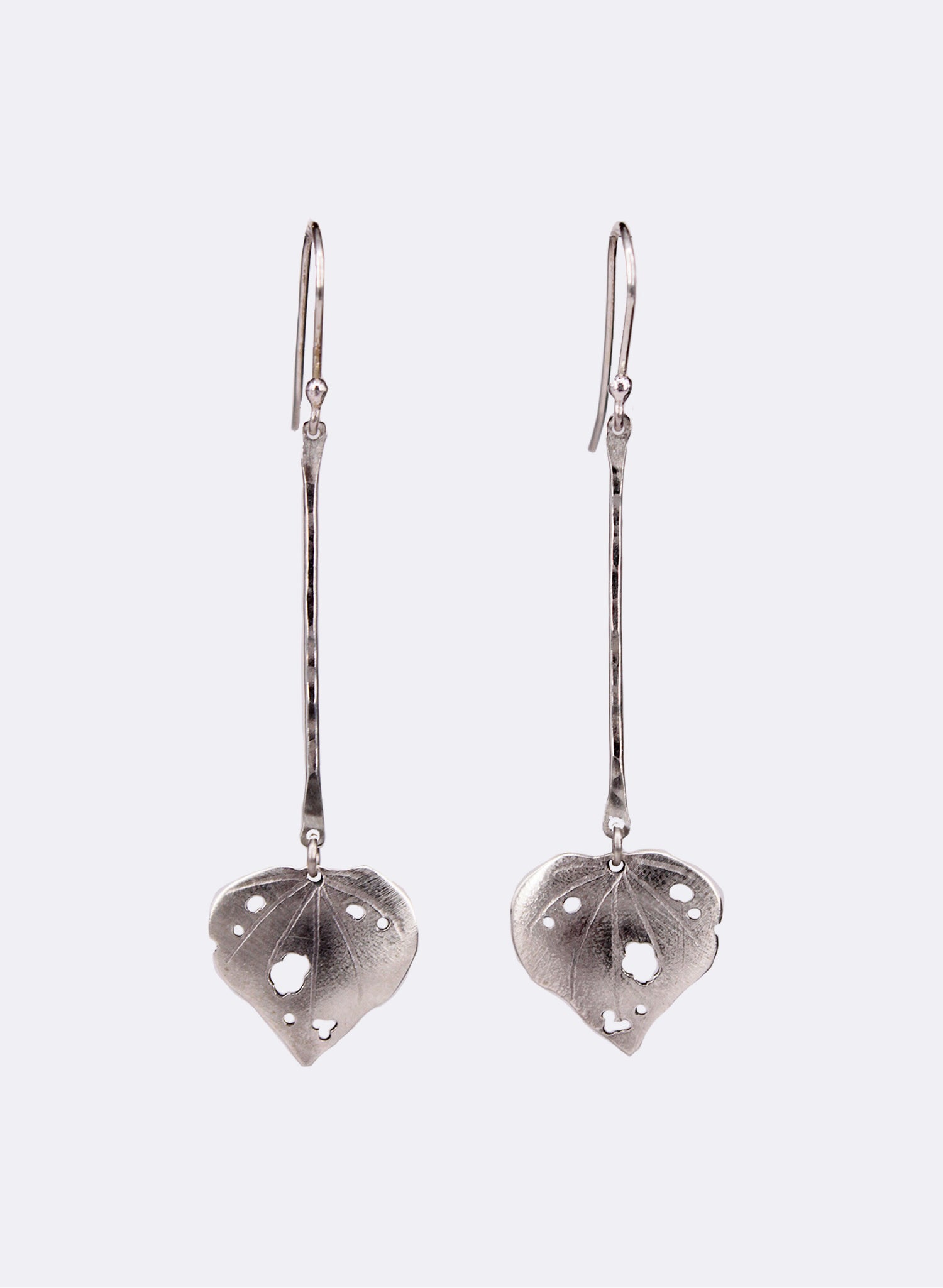 Little Kawakawa Leaf Earrings - Long