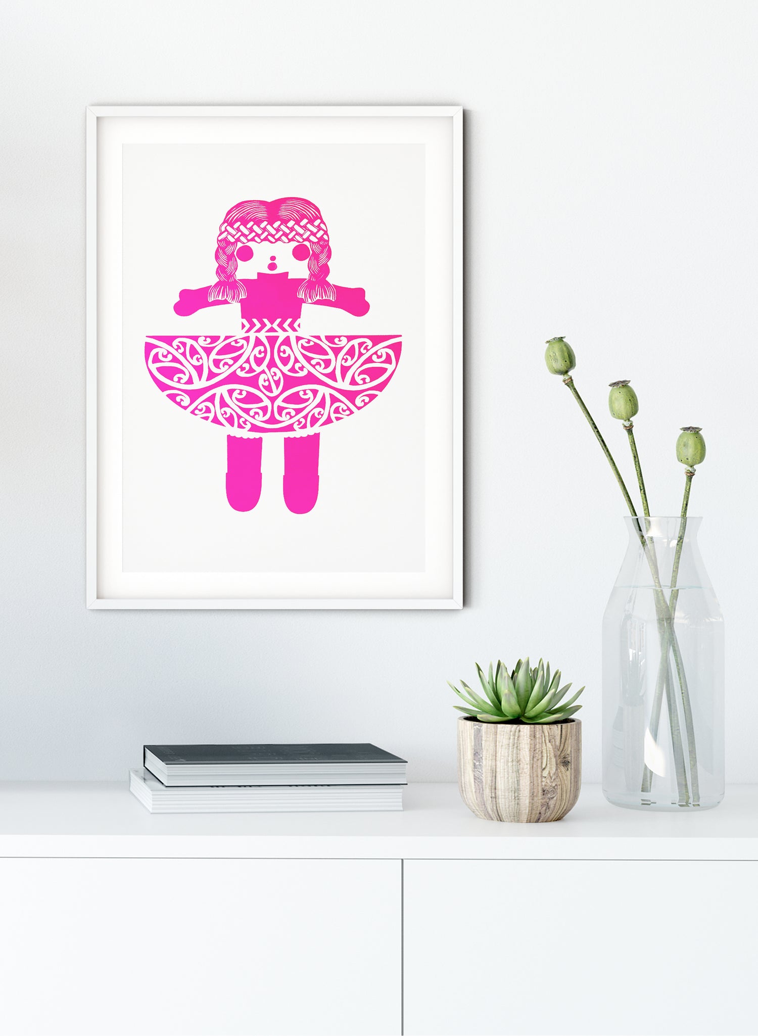 Mini Big Hug Pink - Screenprint