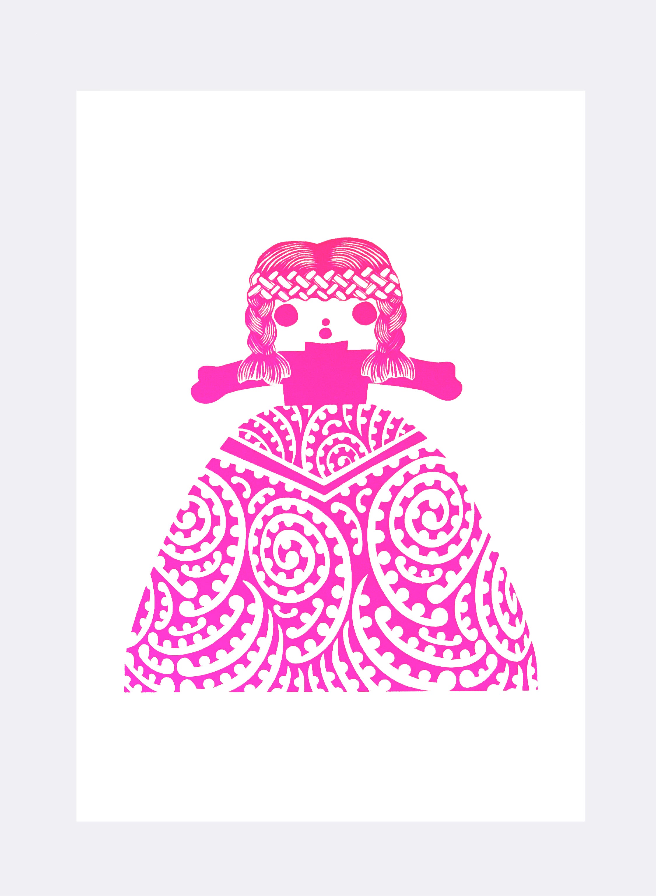 Mini Royal Rua | Pink - Screen Print