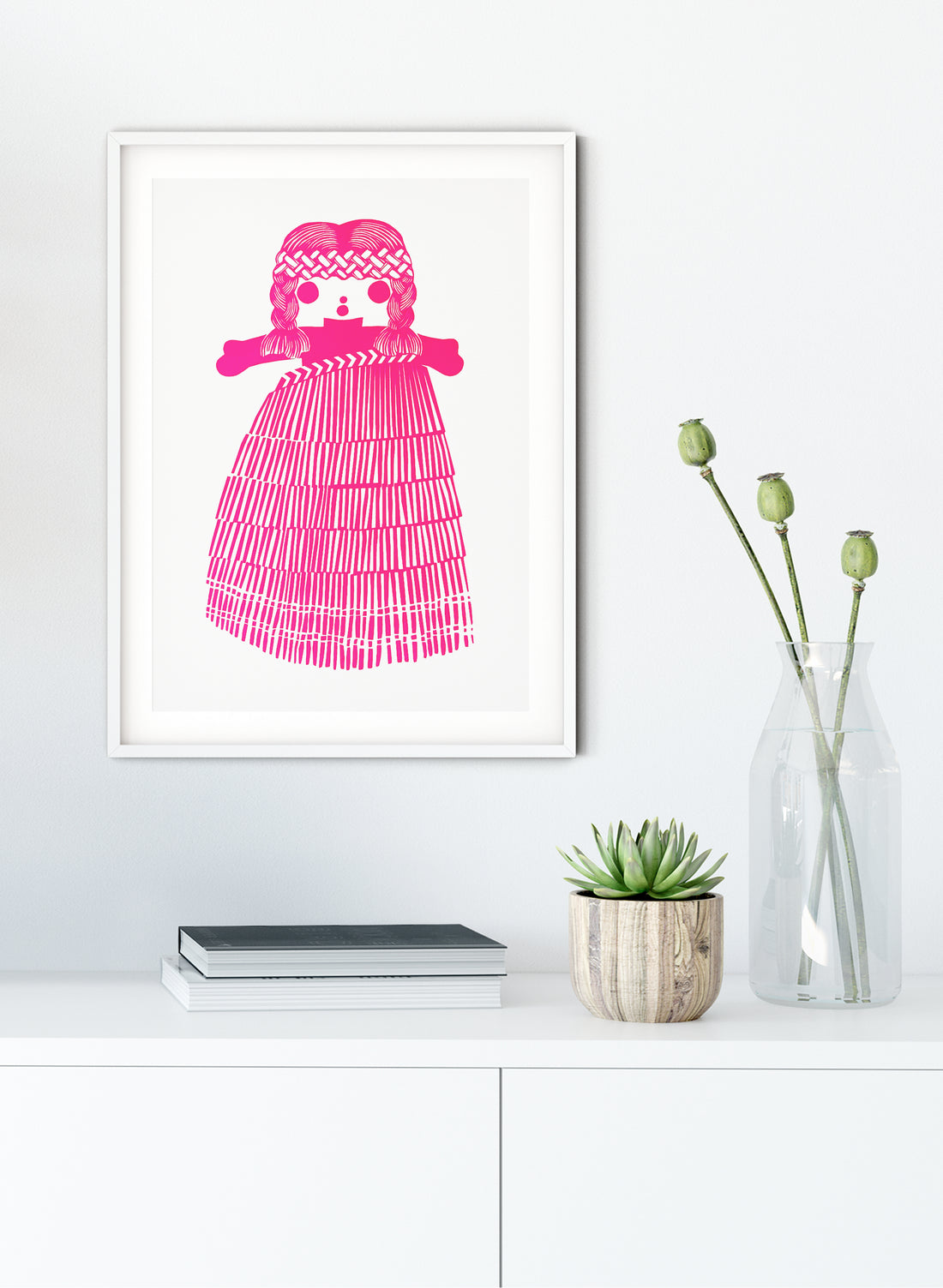 Mini Classic Girl | Pink - Screen Print