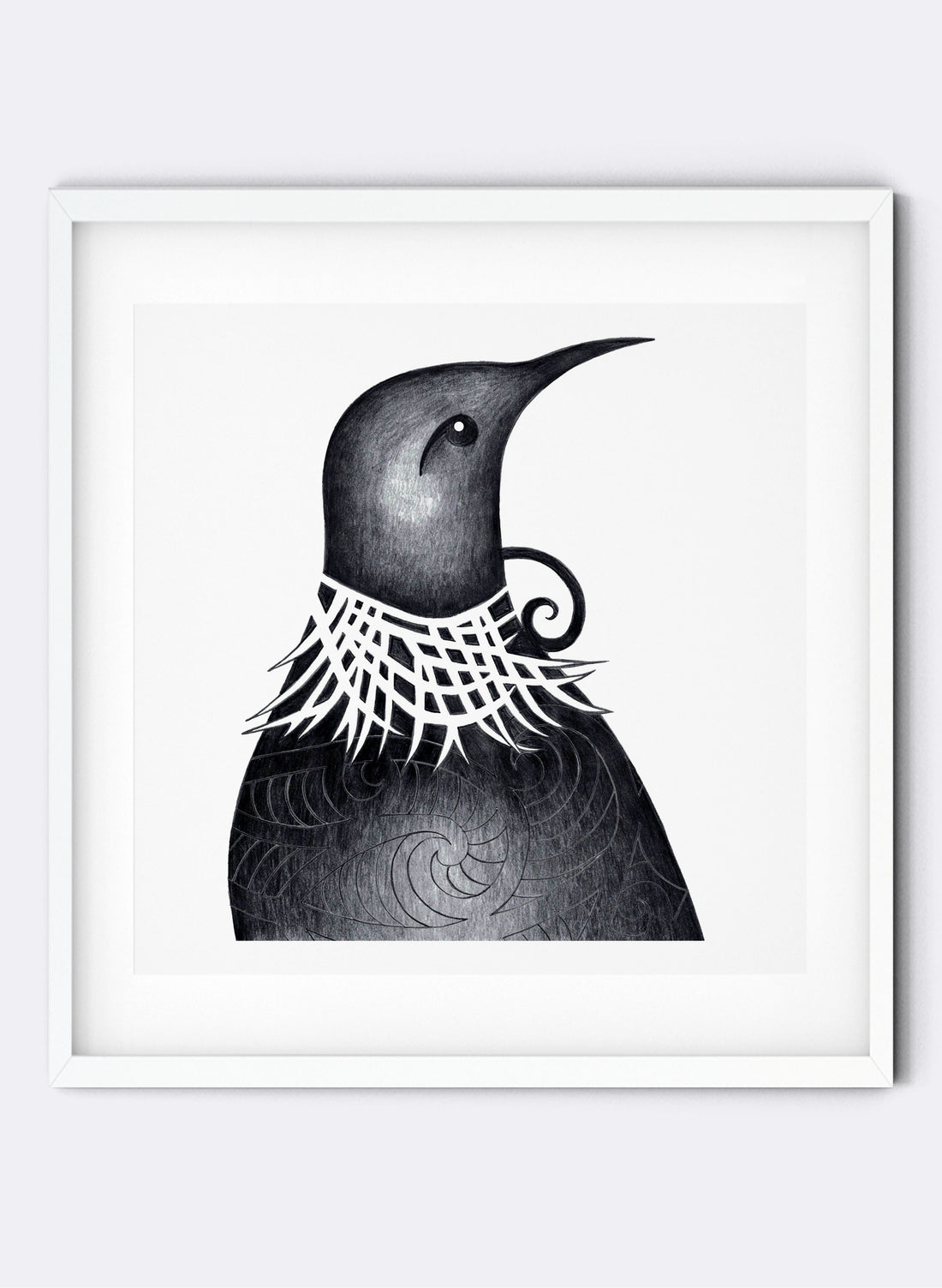 Song Of The Tūī - Embossed Giclée Print