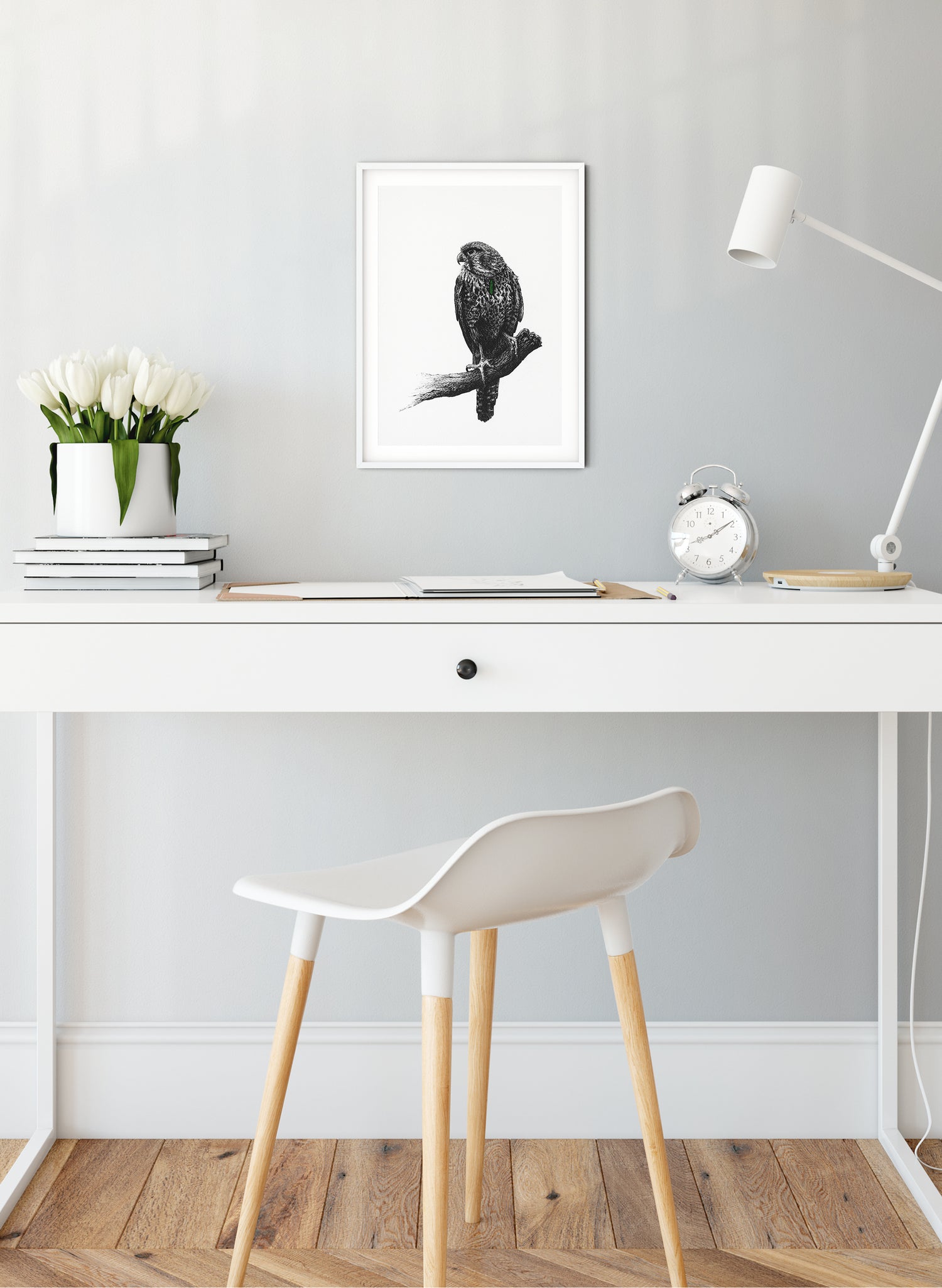 Falcon w/ Pounamu - Giclée Print