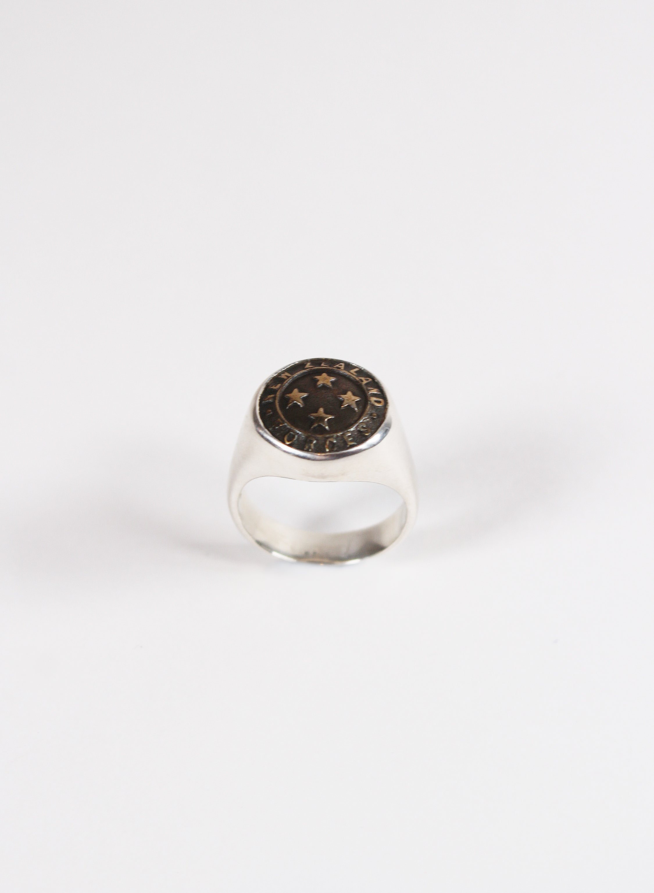 NZ Forces Signet Ring - Bronze &amp; Sterling Silver Ring
