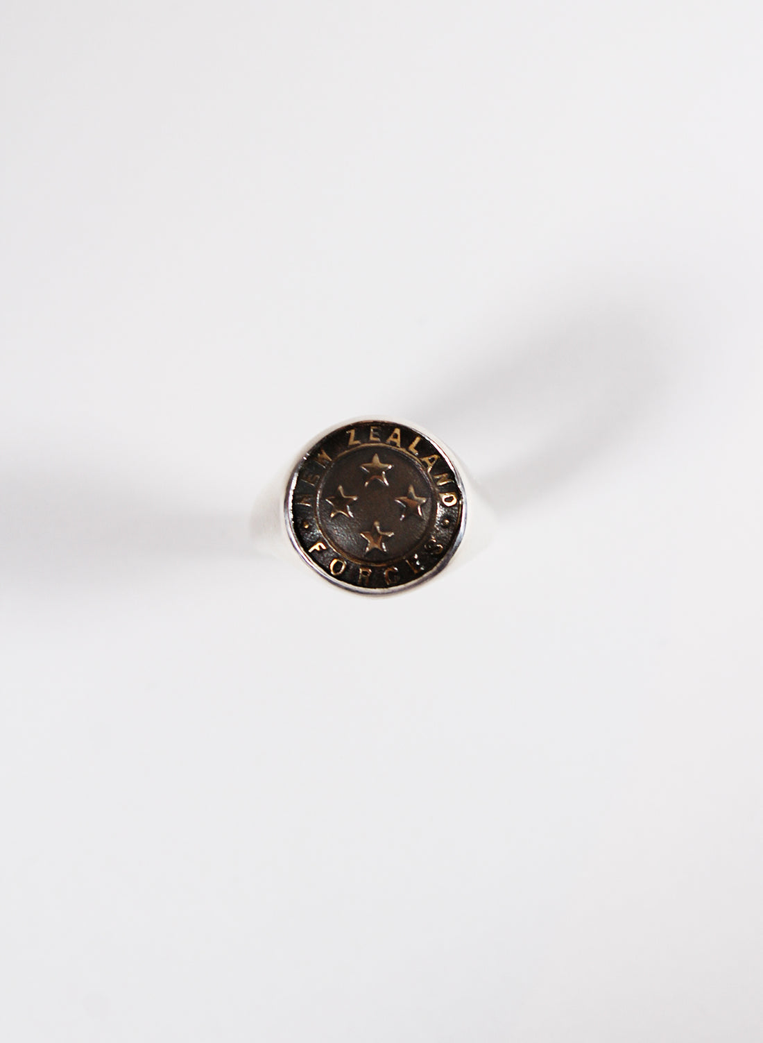 NZ Forces Signet Ring - Bronze & Sterling Silver Ring