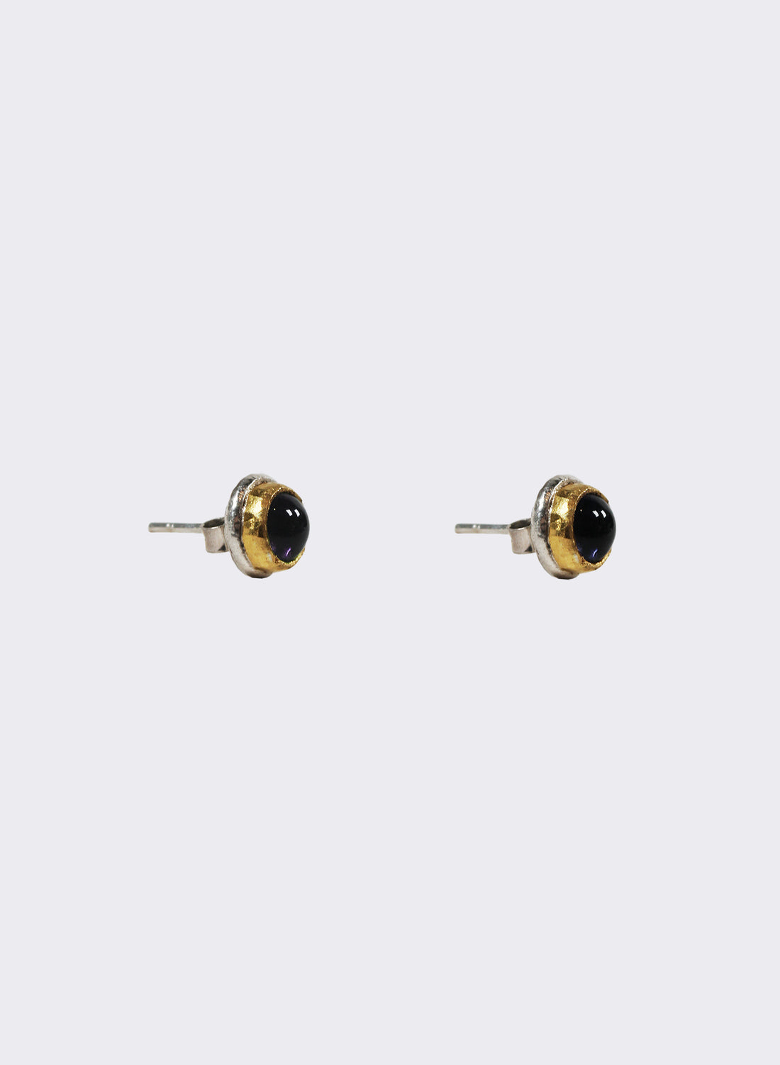 Iolite and Gold Studs