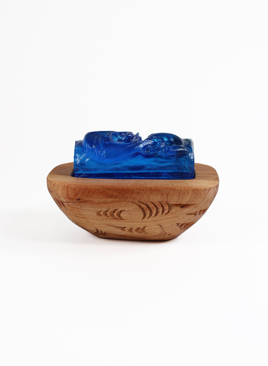 Blue Glass Koauau + Waka Huia