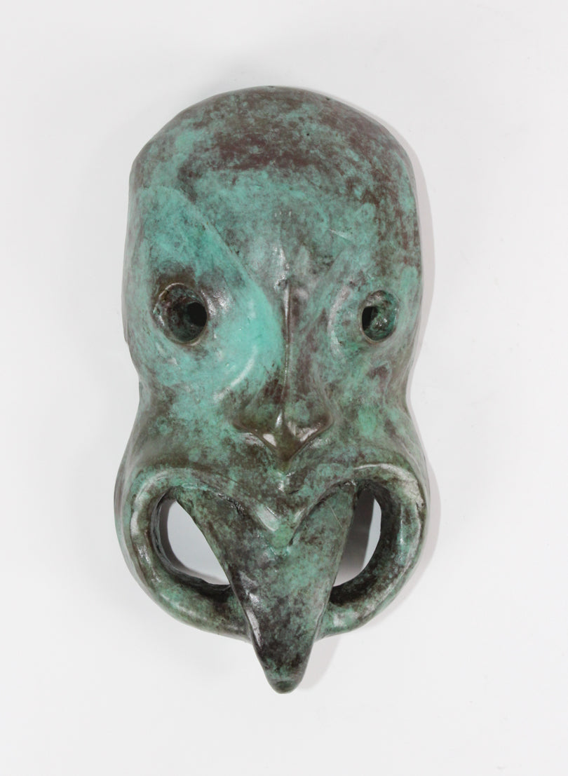 Bronze Tiki Mask - Te Wheku Tuawha